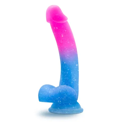 7.5 Inch Glitter Realistic Silicone Dildo