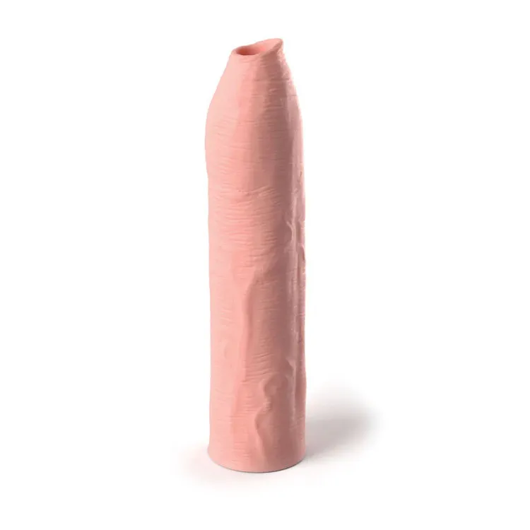 X-tensions Elite Uncut 7 in. Open-Ended Silicone Enhancement Sleeve Beige X-tensions Elite Uncut 7 in. Open-Ended Silicone Enhancement Sleeve Beige