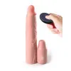 X-tensions Elite 9 in. Silicone Mega Extension Sleeve with Remote-Controlled 3 in. Vibrating Extender Beige X-tensions Elite 9 in. Silicone Mega Extension Sleeve with Remote-Controlled 3 in. Vibrating Extender Beige