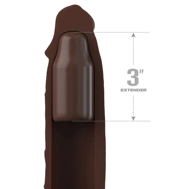 X-tensions Elite 7 in. Penis Extender with Strap Brown