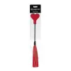 Amor Crop Heart-Shaped Dual-Ended Flogger Red Amor Crop Heart-Shaped Dual-Ended Flogger Red