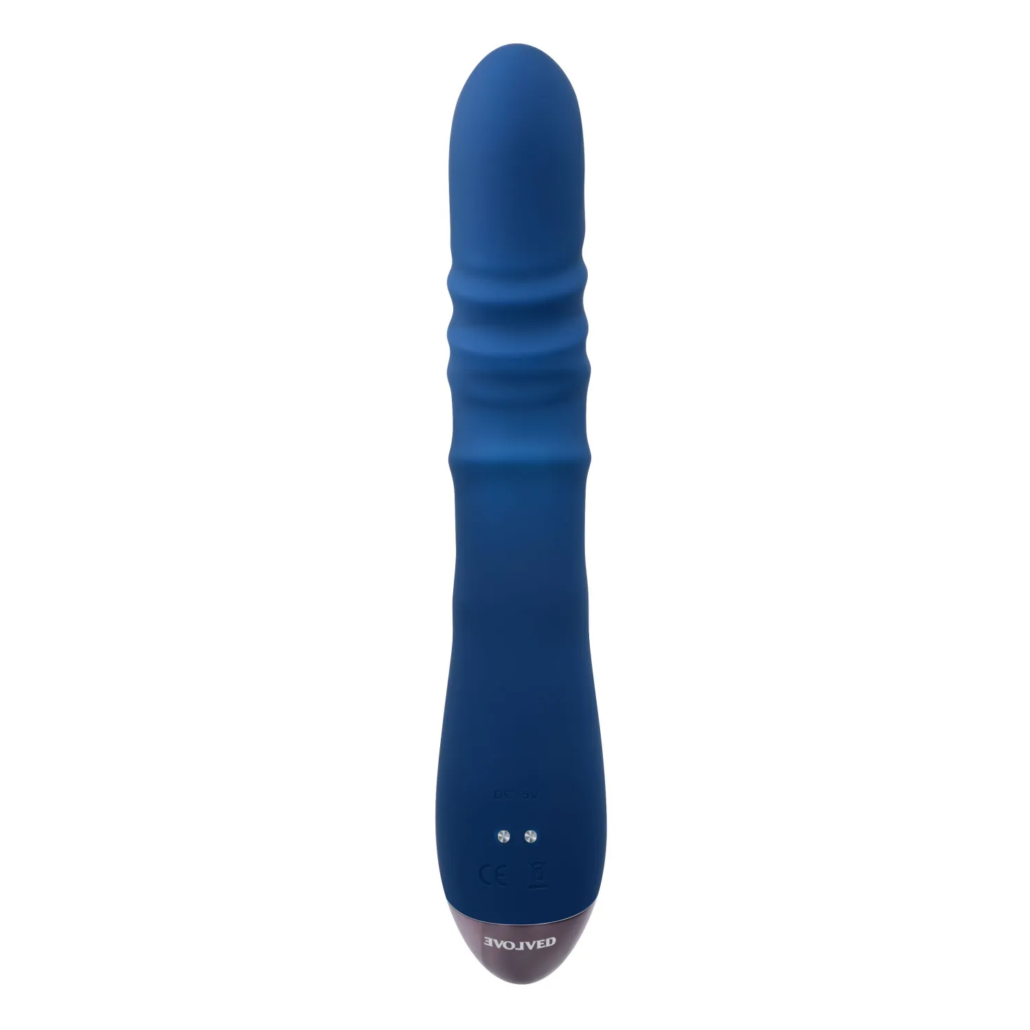 Thrusting Silicone Rabbit Vibrator with Dual Rings