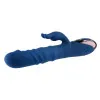 Thrusting Silicone Rabbit Vibrator with Dual Rings