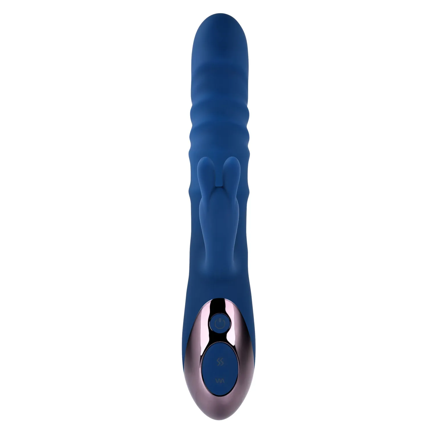 Thrusting Silicone Rabbit Vibrator with Dual Rings
