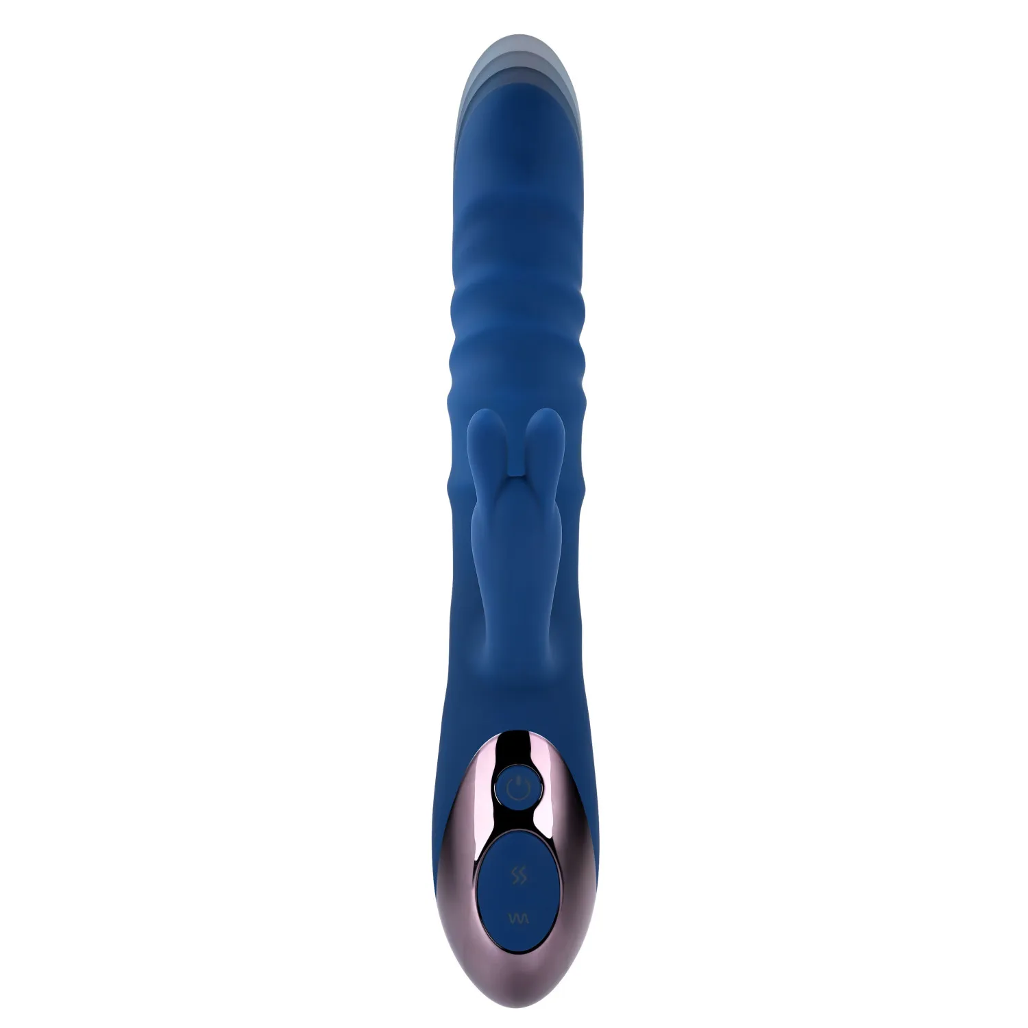 Thrusting Silicone Rabbit Vibrator with Dual Rings