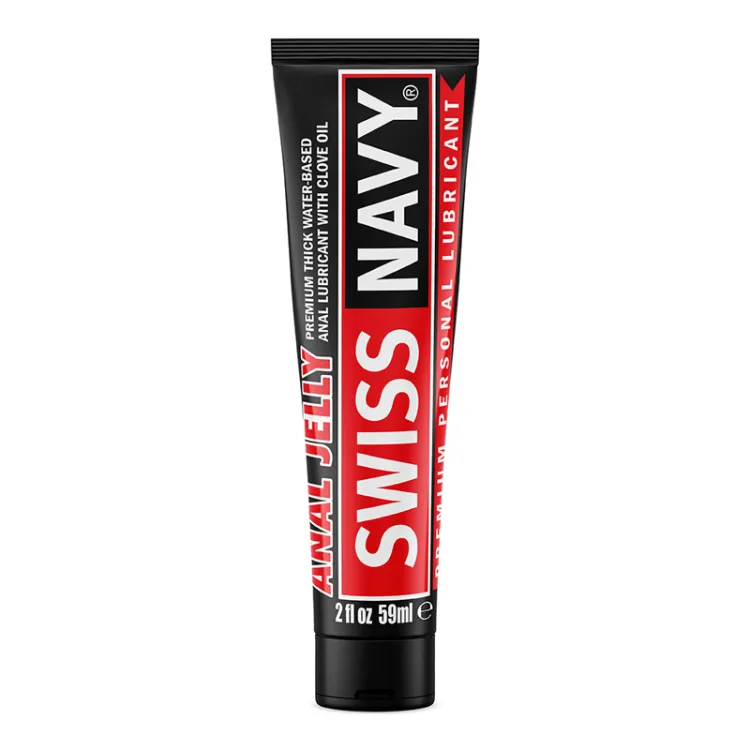 Swiss Navy Anal Jelly Premium Water Based Lubricant with Clove Oil 2 oz. Swiss Navy Anal Jelly Premium Water Based Lubricant with Clove Oil 2 oz.