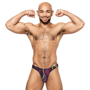 Male Power Galactic Bong Thong Print
