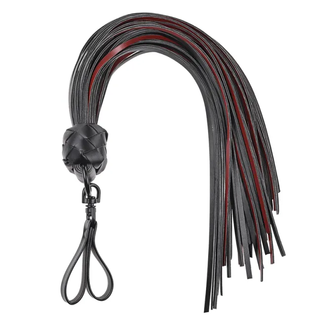 Saffron Finger Flogger with Finger Loop Handle
