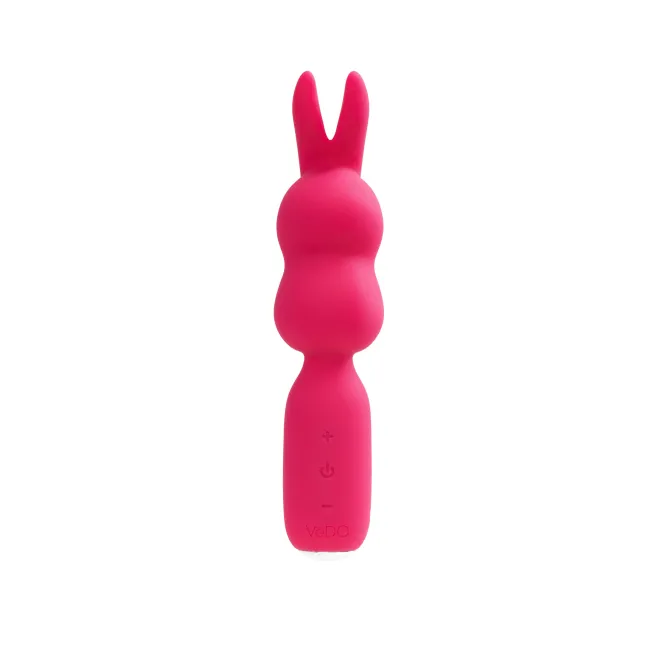 VeDO Hopper Bunny Silicone Mini Wand Vibrator Pink