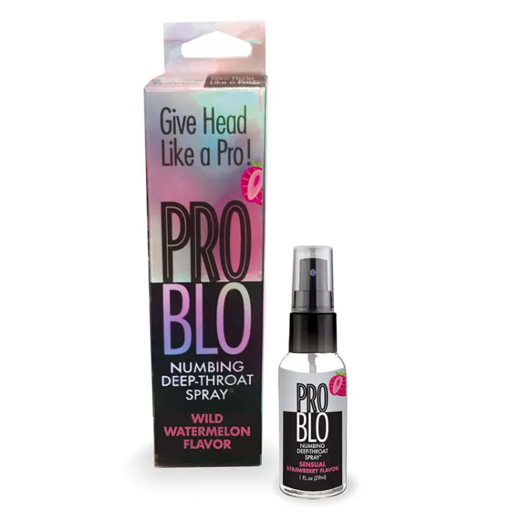 Pro Blo Numbing Deep Throat Spray Strawberry 1 oz. Pro Blo Numbing Deep Throat Spray Strawberry 1 oz.