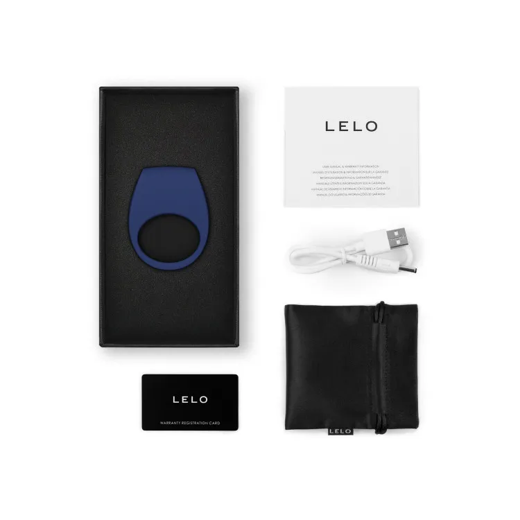 LELO TOR 3 Vibrating Cockring Blue LELO TOR 3 Vibrating Cockring Blue