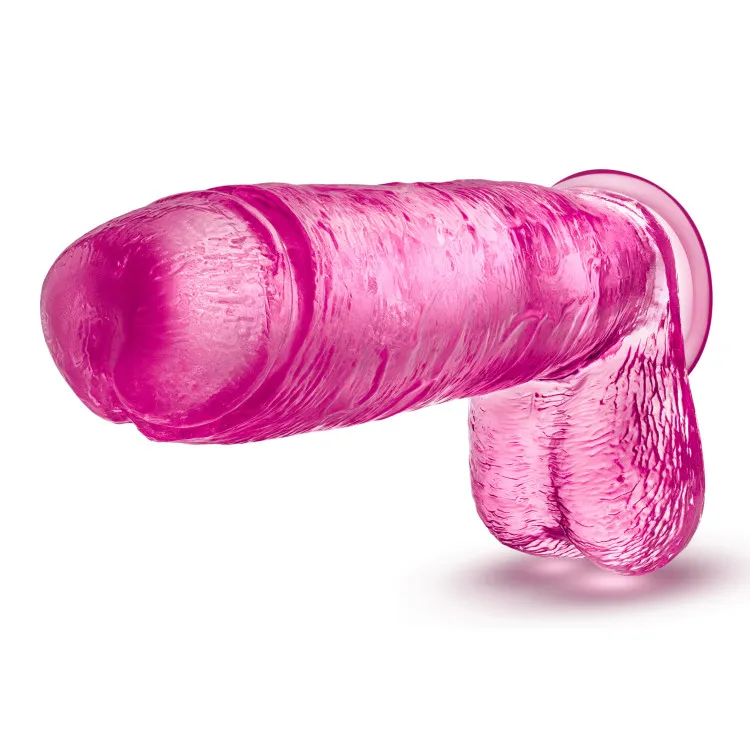 10.5 in. Realistic Dildo with Balls Pink 10.5 in. Realistic Dildo with Balls Pink