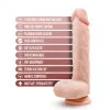 8.5 in. Realistic Gyrating & Vibrating Silicone Dildo with Remote Beige 8.5 in. Realistic Gyrating & Vibrating Silicone Dildo with Remote Beige