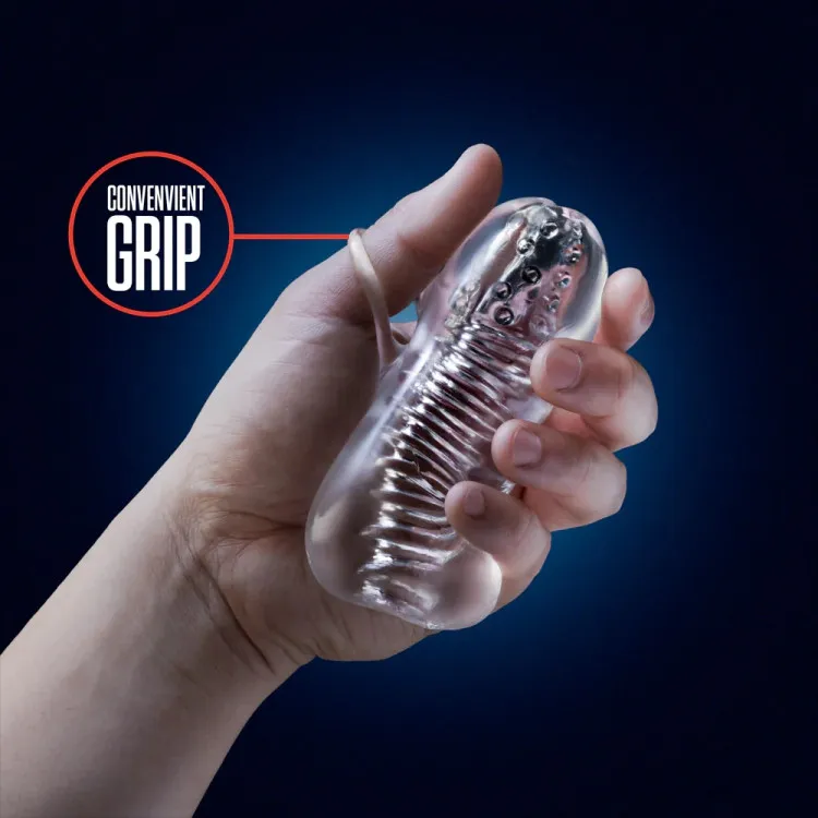 RIZE! Squeezy Ergonomic Stroker Clear RIZE! Squeezy Ergonomic Stroker Clear
