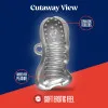 RIZE! Squeezy Ergonomic Stroker Clear RIZE! Squeezy Ergonomic Stroker Clear