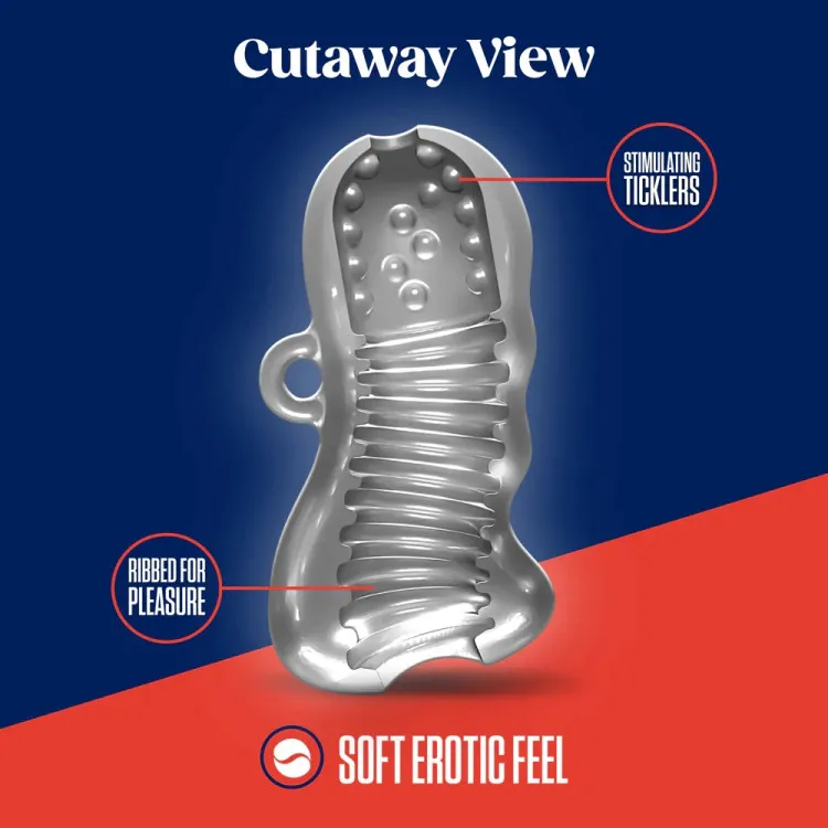 RIZE! Squeezy Ergonomic Stroker Clear RIZE! Squeezy Ergonomic Stroker Clear