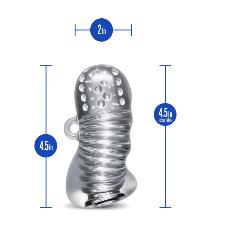 RIZE! Squeezy Ergonomic Stroker Clear RIZE! Squeezy Ergonomic Stroker Clear