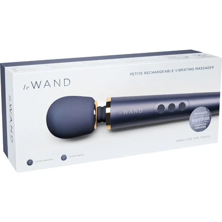 Le Wand Petite Vibrating Massager Navy Le Wand Petite Vibrating Massager Navy