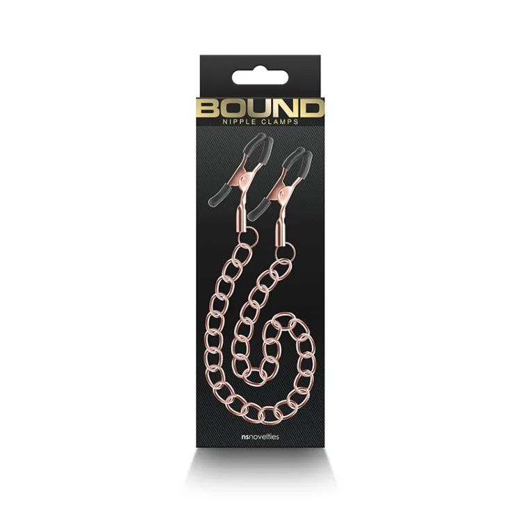 Bound Nipple Clamps DC2 Rose Gold Bound Nipple Clamps DC2 Rose Gold