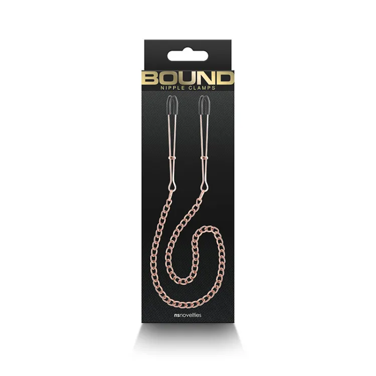 Bound Nipple Clamps DC3 Rose Gold Bound Nipple Clamps DC3 Rose Gold