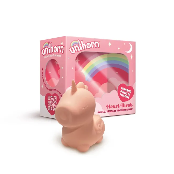 Unihorn Heart Throb Pulsing Vibrator Pink
