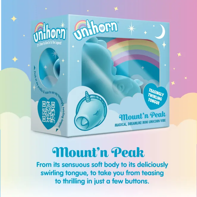 Unihorn Mount'n Peak Licking Clitoral Vibrator