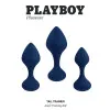 Anal Training Butt Plug Kit 3-Pc Navy Anal Training Butt Plug Kit 3-Pc Navy
