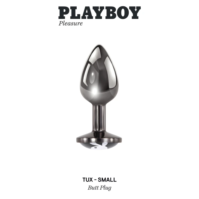 Playboy Tux Small 2.5 Inch Metal Butt Plug