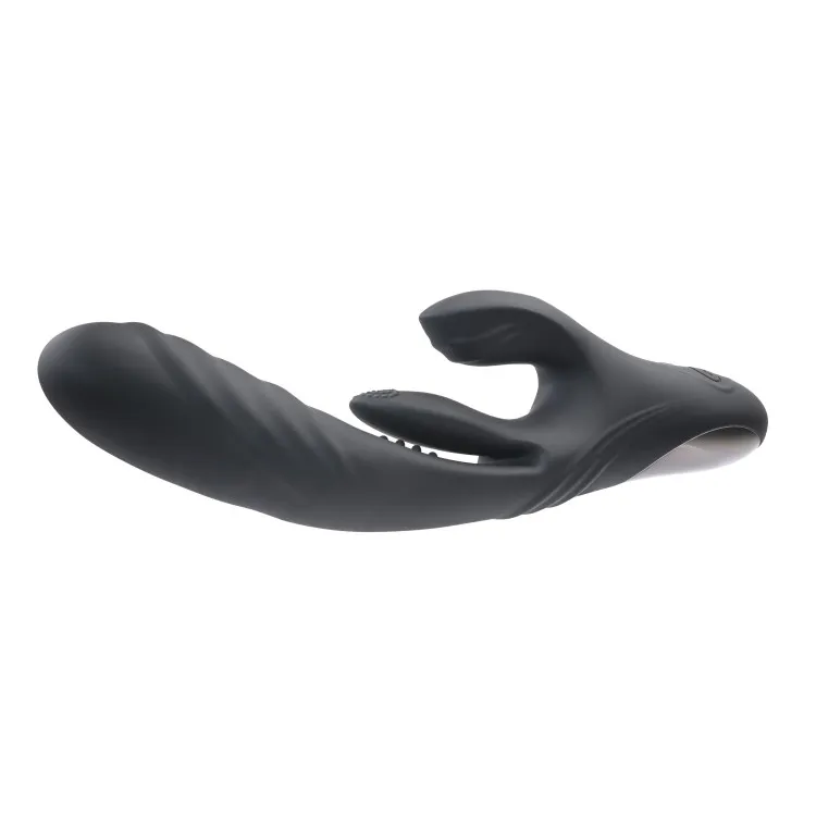 Playboy Rapid Rabbit Silicone Dual Stimulation Vibrator Playboy Rapid Rabbit Silicone Dual Stimulation Vibrator