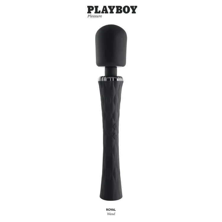 Playboy Royal Silicone Wand Vibrator Playboy Royal Silicone Wand Vibrator