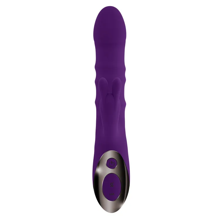 Playboy Hop To It Thrusting Silicone Dual Stimulation Vibrator Playboy Hop To It Thrusting Silicone Dual Stimulation Vibrator