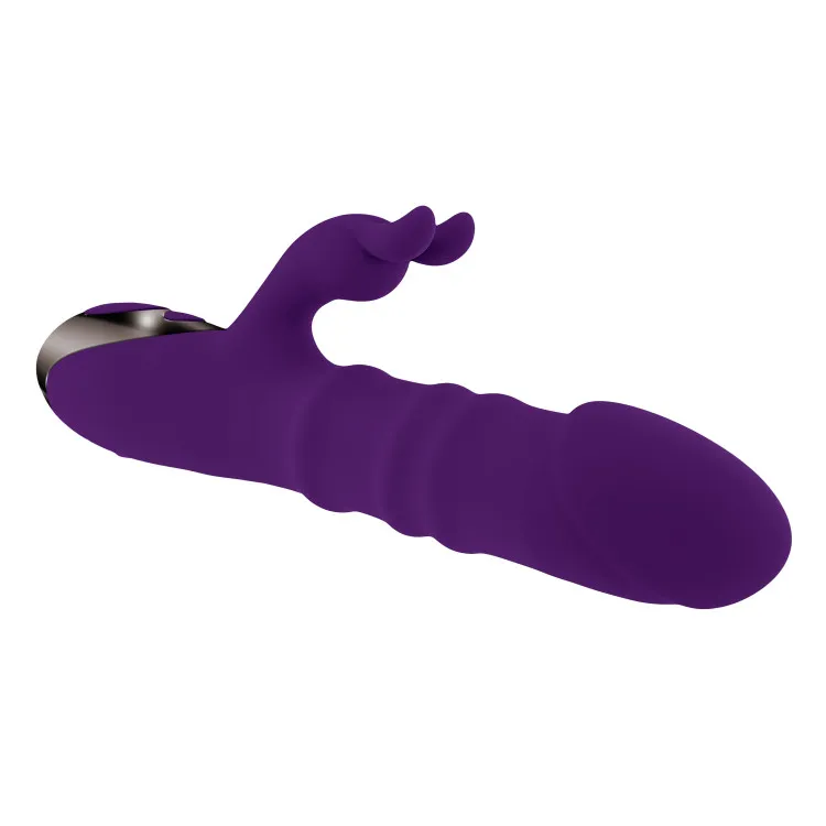 Playboy Hop To It Thrusting Silicone Dual Stimulation Vibrator Playboy Hop To It Thrusting Silicone Dual Stimulation Vibrator