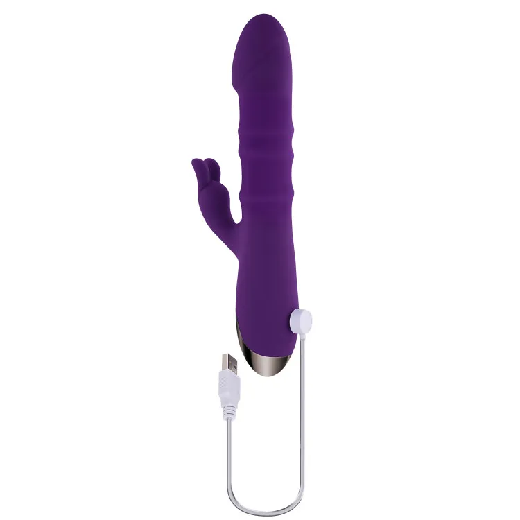 Playboy Hop To It Thrusting Silicone Dual Stimulation Vibrator Playboy Hop To It Thrusting Silicone Dual Stimulation Vibrator