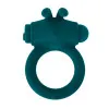 Playboy Bunny Buzzer Vibrating Silicone Cock Ring with Clit Stimulator Teal Playboy Bunny Buzzer Vibrating Silicone Cock Ring with Clit Stimulator Teal