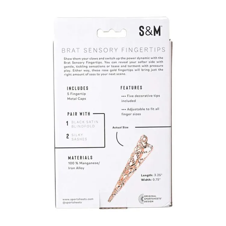 Brat Sensory Fingertips – Adjustable Rose Gold Claw Tips Brat Sensory Fingertips – Adjustable Rose Gold Claw Tips