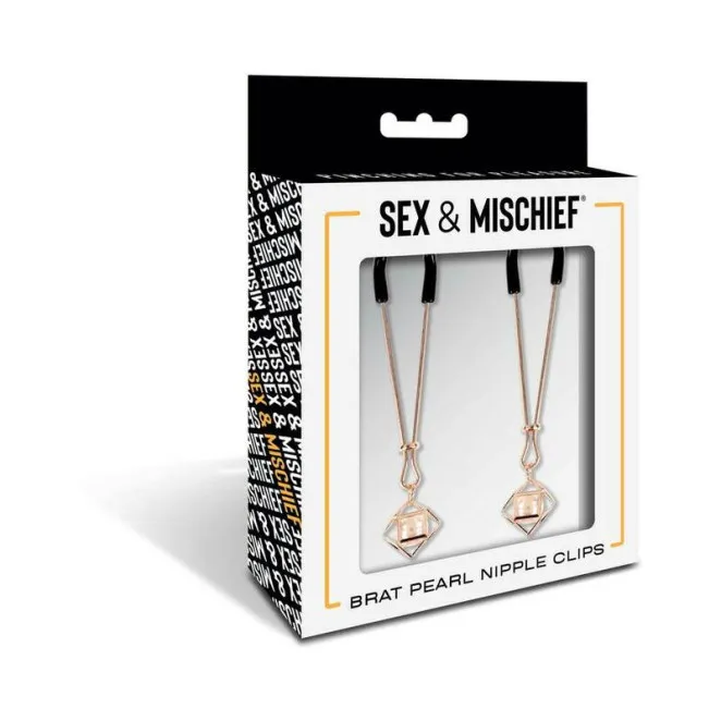 Brat Adjustable Pearl Nipple Clips