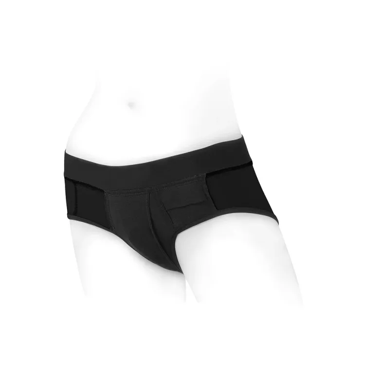 SpareParts Tomboi Nylon Briefs Harness Black SpareParts Tomboi Nylon Briefs Harness Black