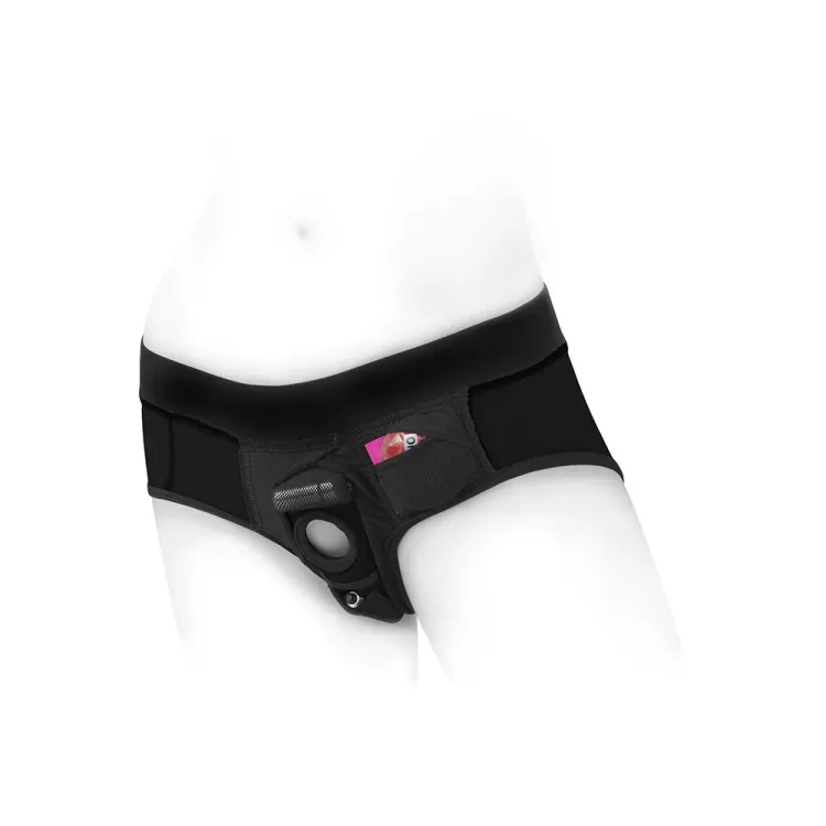 SpareParts Tomboi Nylon Briefs Harness Black SpareParts Tomboi Nylon Briefs Harness Black