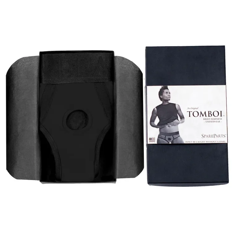 SpareParts Tomboi Nylon Briefs Harness Black SpareParts Tomboi Nylon Briefs Harness Black
