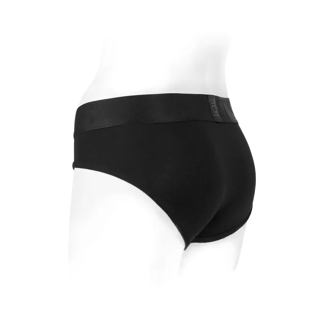 SpareParts Tomboi Rayon Briefs Harness Black