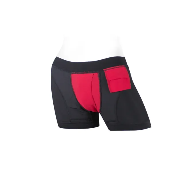 SpareParts Tomboii Nylon Boxer Briefs Harness Black/Red