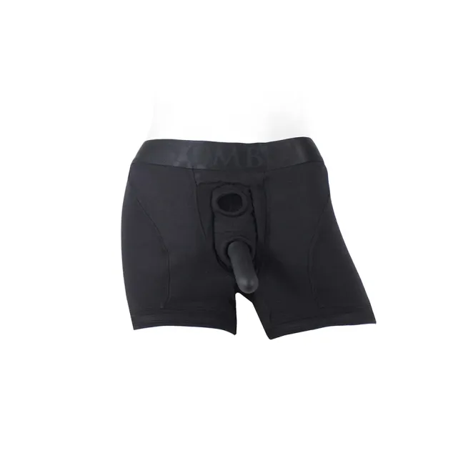SpareParts Tomboii Rayon Boxer Briefs Harness Black