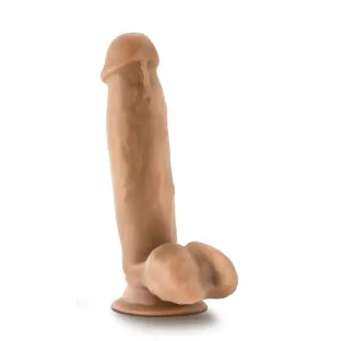 7 in. Realistic Dildo with Balls Tan