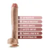 14 in. Dildo with Balls Beige 14 in. Dildo with Balls Beige