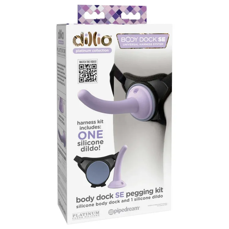 Body Dock SE Pegging Kit with Platinum Silicone Dildo Body Dock SE Pegging Kit with Platinum Silicone Dildo