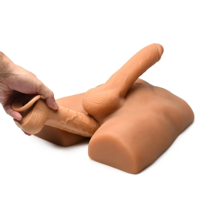 Jock Ass Masturbator with Posable 7 in. Dildo Jock Ass Masturbator with Posable 7 in. Dildo