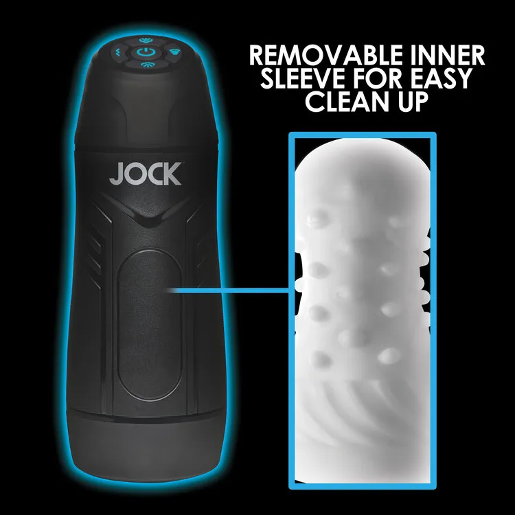 Jock 9X Sucking & Vibrating Masturbator White Jock 9X Sucking & Vibrating Masturbator White