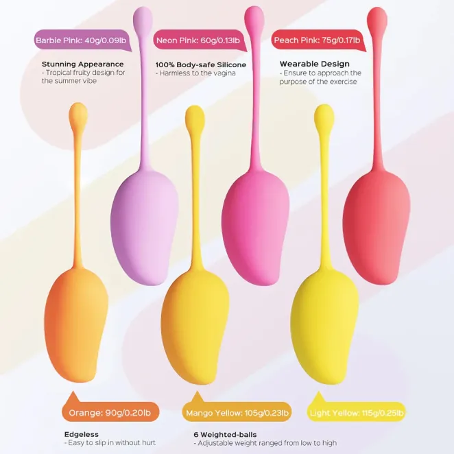 Mango Tropical Kegel Ball Set 6-Piece