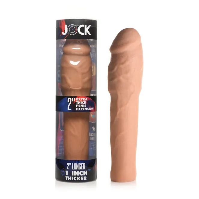 Jock Extra Thick Penis Extension Sleeve 2 in. Tan (87882) | SlipDix.com