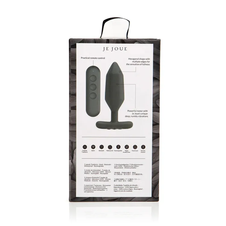 Je Joue Onyx Vibrating Butt Plug Je Joue Onyx Vibrating Butt Plug